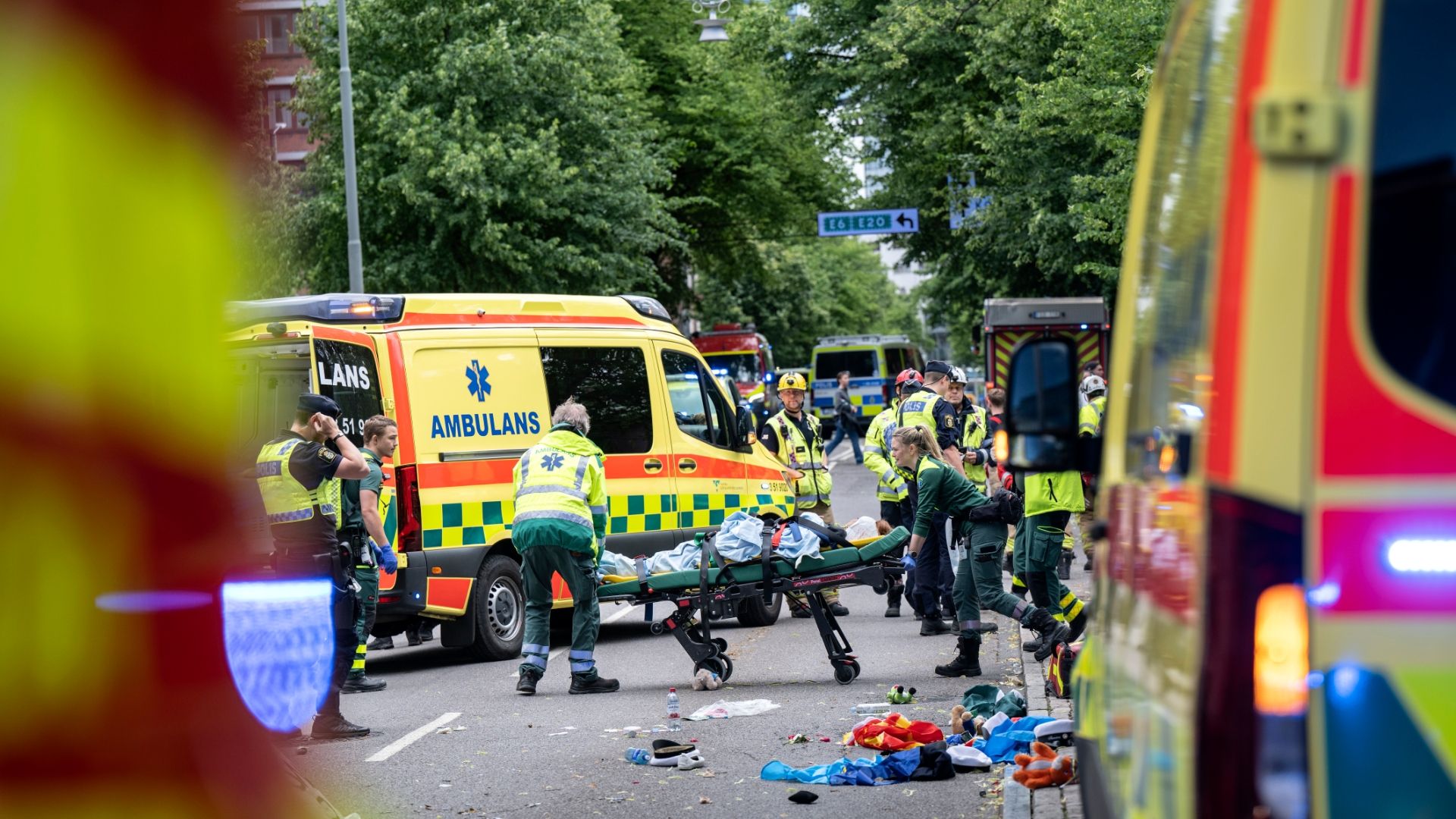 حادث سقوط طلاب من شاحنة خلال احتفال تخرج بوسط يوتوبوري
