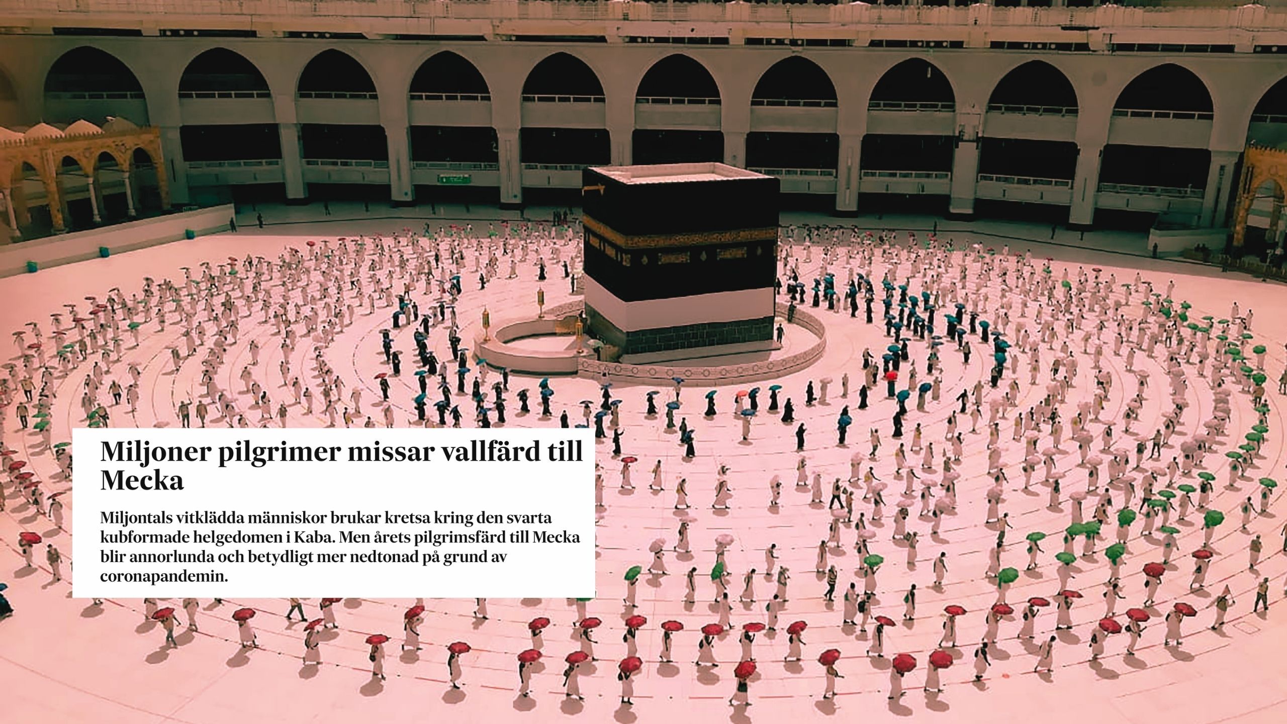 الصحافة السويدية : ملايين الحجاج تفوتهم فريضة الحج هذا العام