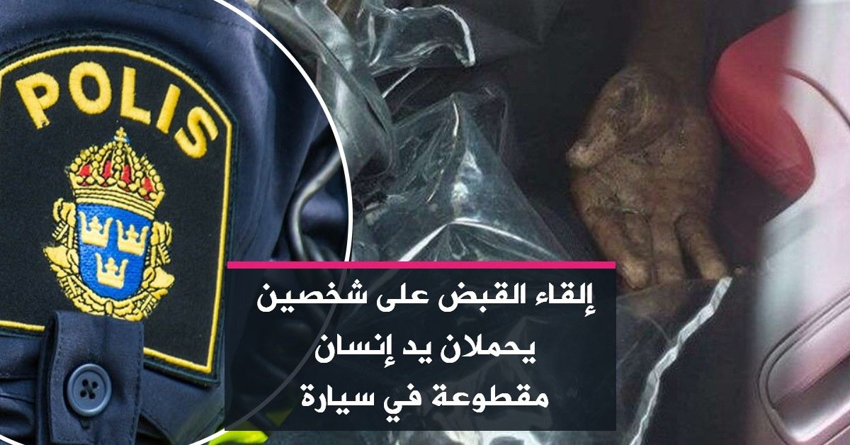 إلقاء القبض على شخصين يحملان يد إنسان مقطوعة في سيارة