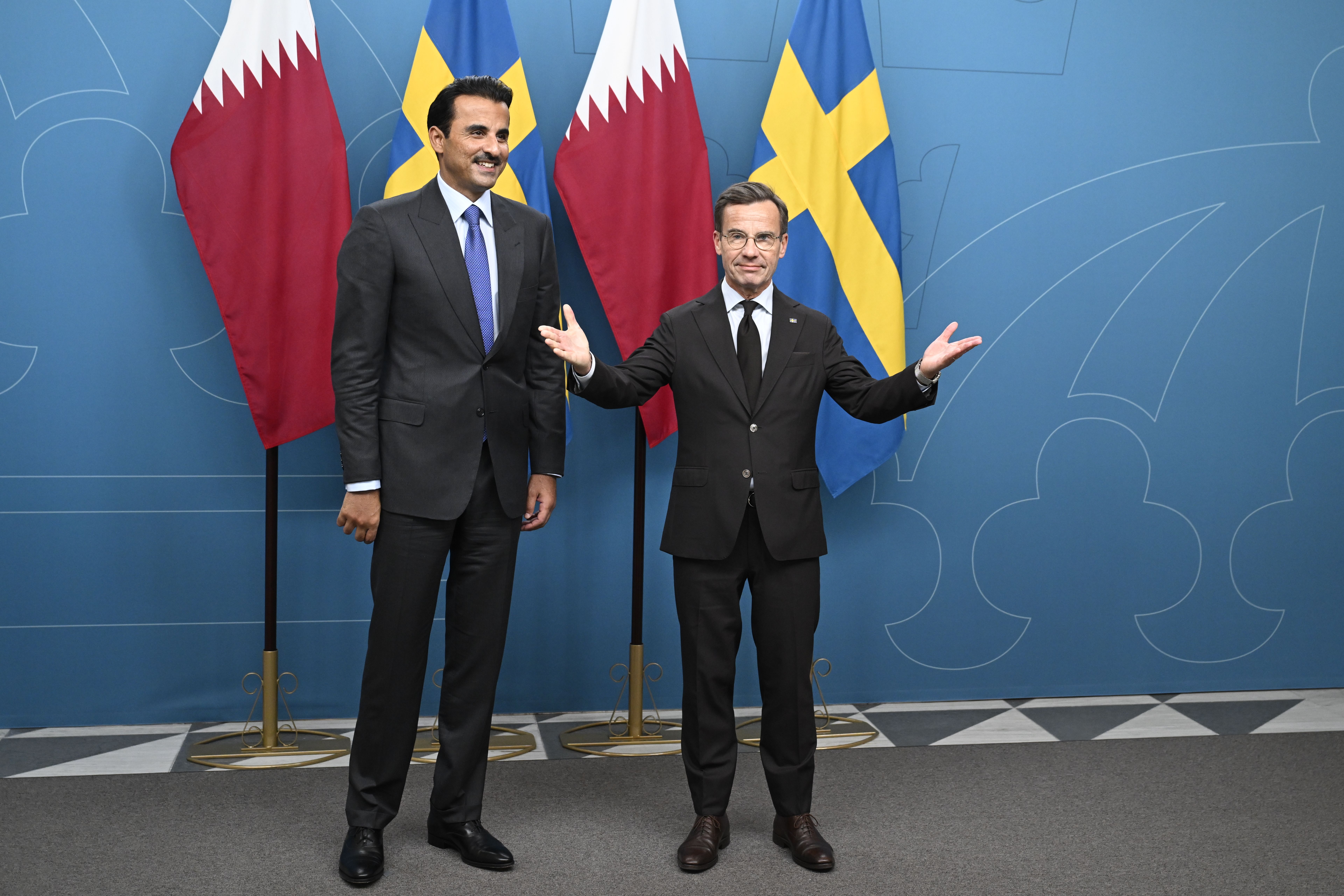 أمير قطر في زيارة تاريخية إلى السويد لبحث اتفاقيات جديدة